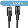 HOCO adapter Type-C (frfi) Type-C (ni) U107 1,2 m fekete