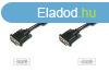 Assmann DVI connection cable, DVI(24+1), 2x ferrit 5m Black