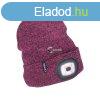 EXTOL LIGHT sapka, lila/fekete, kttt, kivehet LED homlokl