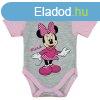 Disney Minnie rvid ujj body (62) - szrke/rzsaszn 