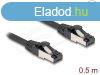 DeLock CAT8.1 S-FTP Patch Cable 0,5m Black