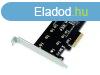 Conceptronic EMRICK04B 2-in-1 M.2 PCIe Card, M.2 SATA x 1, M