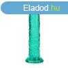 Realrock Realistic vibrtor tapadkoronggal, trkiz 15,5 cm
