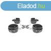 Shots Ouch! Black & White Bonded Leather Hogtie, bilincs