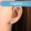 9K arany flbeval szv alak kk topzzal s arany masnival