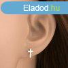 Flbeval 14K srga aranybl - kis latin kereszt, magasfny,
