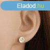 Flbeval kombinlt 14K aranybl - kerek gomb ngy lyukkal