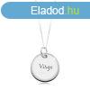 925 ezst nyakk, lnc s kerek tbla, SZZ csillagjegy