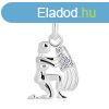 925 ezst medl - fnyes figura ednnyel, cirknik, VZNT