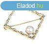 JwL Luxury Pearls Csillog aranyozott igazgyngy bross JL052