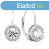 Brilio Silver Csillog ezst flbeval tltsz cirknium k