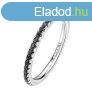 Brosway Csillog ezst gyr Fancy Mystery Black FMB69 54 mm