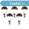 5 db E14-es dimmelhet LED izzszl izz szett P45 fekete 30