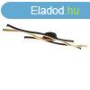 Design plafondlamp zwart met goud incl. LED dimbaar - Blaze