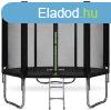 Trambulin biztonsgi hlval - fekete - 251 cm