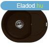 Elleci Easy ROUND 600 grnit mosogat medence Espresso