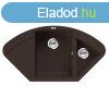 Elleci Easy CORNER grnit mosogat medence Espresso