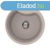 Elleci Ego ROUND grnit mosogat medence Aluminium