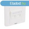 Legrand 632797 2xRJ45 Keystone port fogadsra Linkeo sllye