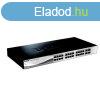 D-LINK Switch 24x1000Mbps + 4xGigabit SFP Menedzselhet Rack
