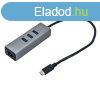 I-TEC 3 port USB-C 3.0 Hub Metal+Gigabit Ethernet adapter Gr