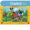 Dino Kisvakond s a mozdony 15 darabos puzzle