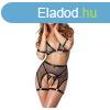 Cottelli Bondage - ttetsz, necc szett lncokkal (fekete)