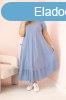 Viszkz oversize ruha rvid ujj s fodros, 21682-es modell,