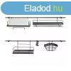 Kinghoff fali rendszerez - 16 rszes - fekete (KH-1498)