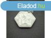 Hexagon medl Howlit 2,5cm