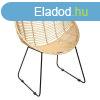 Kerekded rattan fotel, natr - CAMBODGE - Butopa