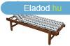 Matrac napozgyhoz, cskos, pamut, fehr - kk, 60x180 cm -
