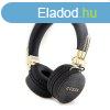 Guess PU 4G Metal Logo Bluetooth Stereo Headphone, fekete
