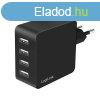 Logilink 4 port USB socket adapter 24 W 4x USB-A Black