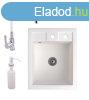 Grnit mosogat NERO Parma + flexibilis csaptelep + adagol 