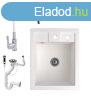 Grnit Mosogat NERO Parma + flexibilis csaptelep + dugemel