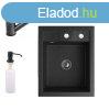 Grnit mosogat NERO Parma + kihzhat zuhanyfejes Shower cs