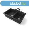 Grnit mosogattlca NERO Palazzo + kihzhat zuhanyfejes Sh