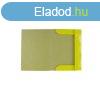Gumis mappa A4, 400g. karton EVOffice srga