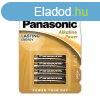 Elem, AAA mikro, 4 db, PANASONIC "Alkaline power"