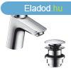 HANSGROHE Logis 100 mosdcsaptelep Push Open leereszt szele