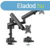 ACT AC8328 Dual monitor arm office solid pro, with mechanica