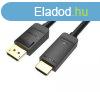 Vention Displayport 4K -> HDMI, (fekete), 5m, kbel