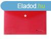 Irattart tasak, A5, PP, patentos, VICTORIA OFFICE, piros