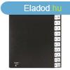 Elrendez, A4, A-Z, karton, DONAU, fekete