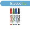 Tblamarker 1-4mm, vgott hegy, Ico 12XXL Whiteboard, 4 klf