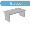 rasztal, egyenes, panellbbal F-125 80x80x75 vlgosbarna