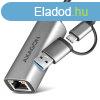 AXAGON ADE-TXCA, USB-C + USB-A 3.2 Gen 1 - Gigabit Ethernet 
