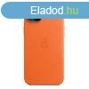 Apple iPhone 14 Plus Leather Case with MagSafe - Orange