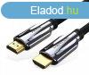 Vention HDMI (8K, szvet, fekete), 1,5m, kbel